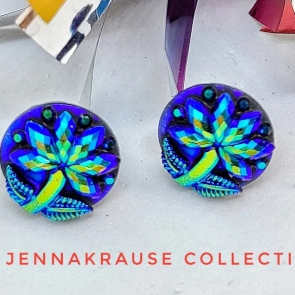 🆕️ Iridescent Palm Tree Earrings